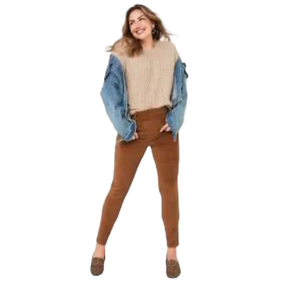 Old Navy rockstar high rise skinny‎ golden brown velvet pants - Picture 1 of 8